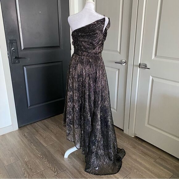 NWT TALULAH Black Starcrossed Lover One Shoulder Formal Maxi Gown Size S - Picture 8 of 14